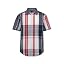 White/Navy/Red Oversized Plaid