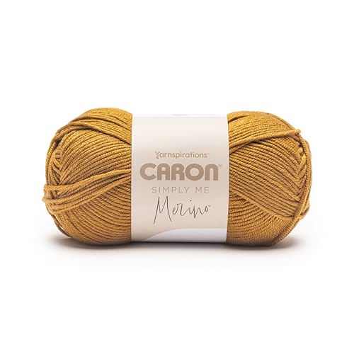 Image of Caron Simply Me Merino Soft Yarn for Crocheting, Caramel, 3-Pack