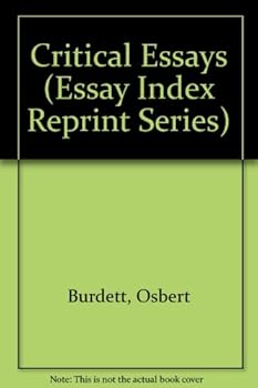 Hardcover Critical Essays (Essay Index Reprint Series) Book