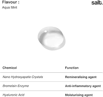 Salt. Oral Care Hyaluronic Mouthwash - 330ml | Remineralizing Aqua Mint Formula with Hyaluronic Acid, Aloe & Rosemary Extracts | Natural Whitening, Fresh Breath & Gum Comfort | Alcohol-Free
