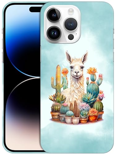 Coque iPhone 14 Pro Max antichoc mince et élégante à motif lama