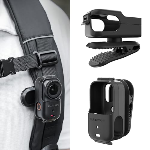 ZJRXM Rucksack Halterung für DJI Osmo Nano Zubehör 360 Rotation Rucksack Schultergurt Clip für DJI Osmo Nano Action Kamera für Radfahren Wandern Reisen