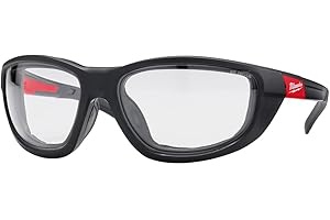 Milwaukee Clear Performance Safety Glasses with Gasket