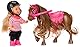 Simba 105737464 - Evi Love EIS Pony, 3-Fach Sortiert, es Wird nur EIN Artikel geliefert, Spielpuppe in Reitbekleidung mit Pony und Ausrüstung, 12cm, ab 3 Jahre