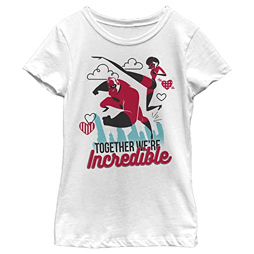 Disney Pixar Girl's The Incredibles Valentine Together We're Incredible T-Shirt