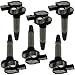 Automotive-leader 6Pcs UF-553 DG520 Ignition Coil for Ford Edge Flex Fusion Taurus Mustang TaurusX for Lincoln MKS MKT MKK MKZ for 2008-2009 Mercury Sable 3.5L 3.7L V6 Mazda 6 CX-9 E1095 7T4Z-12029-E