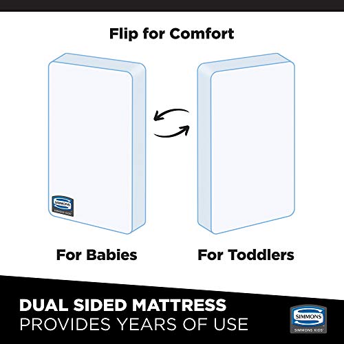 image for Delta Children Beautyrest Silver Slumber Nights Dual Sided 2-Stage Cri