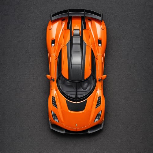 Image of Koenigsegg Jesko 1:36 Scale Die-Cast Metal Car Model - Openable Doors Pull-Back Alloy Swedish Hypercar Collectible Toy Car