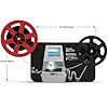 Super scanner cinematografico 8/8 mm, convertitore digitale (film su rotolo da 3 pollici, 5 pollici, 7 pollici e 9 pollici), digitalizzatore video con display LCD da 2,4 pollici, 1080P e scheda di