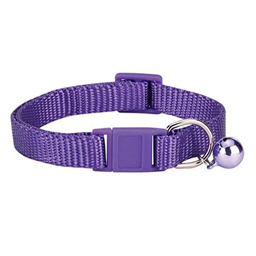 SAVVY TABBYNylon Cat Collar, 3/8-Inch, Ultra Violet