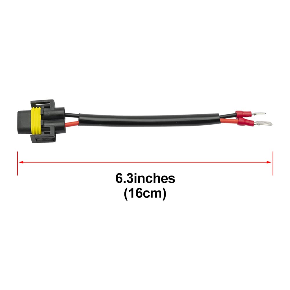 2 x H7/H3/H1 męskie do H11/H8 żeńskie gniazdo LED reflektor lub światło przeciwmgielne modernizacja wiązki przewodów adapter gniazda do Hyundai/Kia