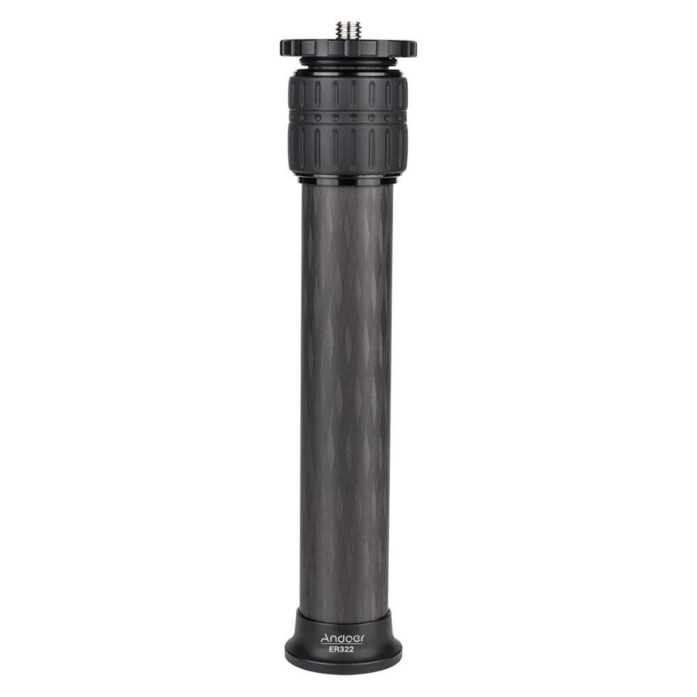Andoer - Columna Central de trípode de Fibra de Carbono con Barra de extensión de cardán, diámetro de Tubo de 32 mm, Capacidad máxima de Carga de 15 kg