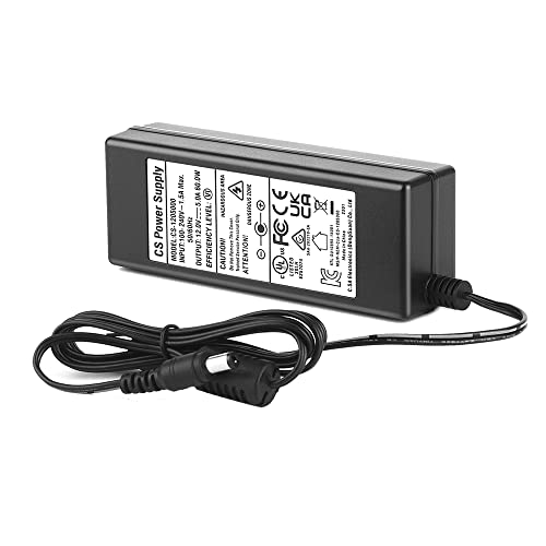 [UL Listed] AC 100-240V to DC 12V 5A Power Supply Adapter, Plug 5.5mm x 2.1mm for CCTV Camera DVR NVR Led Light Strip,UL Certified