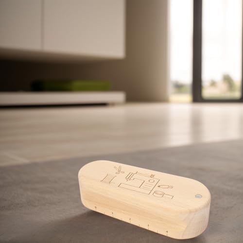 Clapet de couture en bois massif pour matelassage avec règle graduée