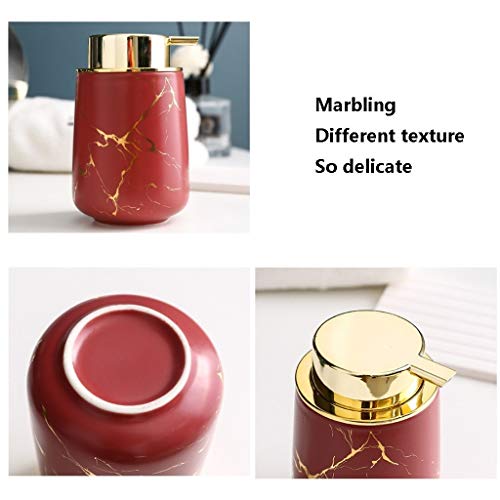 Zeepdispenser voor douche Gedrukt Type Lotion Fles, 320ml Zeepdispenser Fles for Badkamer Keuken Countertop Lotion… - Image 5