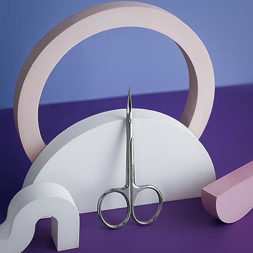 STALEKS PRO by Natury Nails Professional Left Handed Cuticle Scissors Ergonomic Rings Stainless Steel Expert SE 11/3 - Image 4