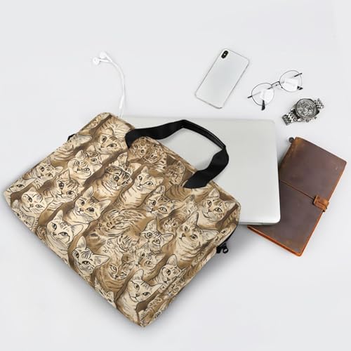 Maletín para laptop 15,6" amarillo estampado leopardo miniatura 7