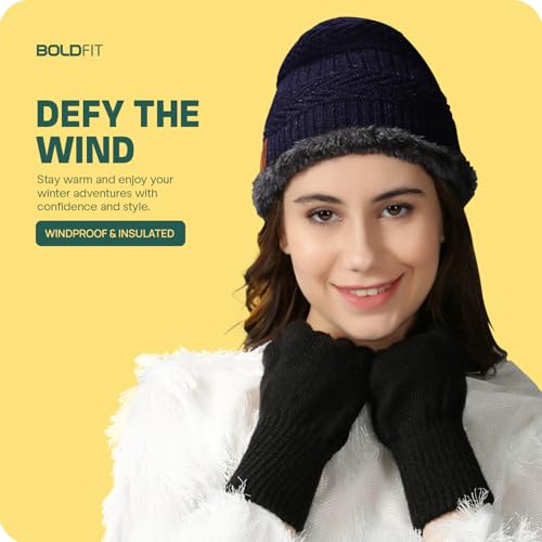 Boldfit Winter Cap for Men with Neck and Hand Gloves Set Stylish Woolen Cap for Women & Men in Winter Thermal Head Winter cap for Man Branded Long Warm Cap for Winter Woolen Winter Caps, Topa, Bennies