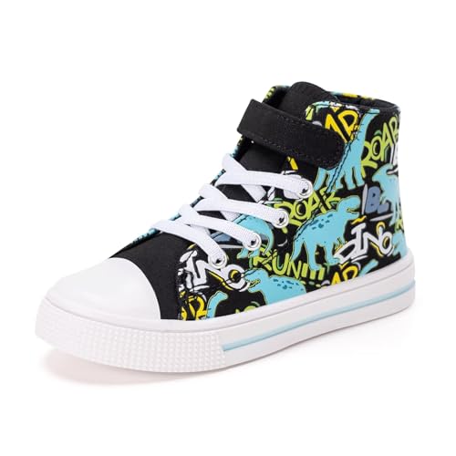 FUNCOO PLUS Kids Toddler Sneakers Boys High Top Canvas Shoes...