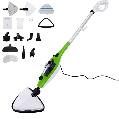 10 In 1 Multi-Purpose, Multi-Use Electric Steam Mop for Hardwood, Tile, Laminate Floors, Glass, Fabric, Metal, or Carpet