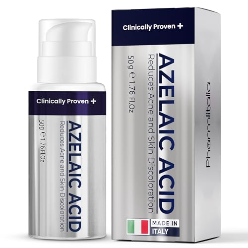 Pharmlitalia Azelaic Acid 15 Acne Cream for Face - Redness Relief, Rosacea Treatment for Face - Soothes Acne, Hyperpigmentation, Enhanced Formula for Brighter, Healthier Skin Care