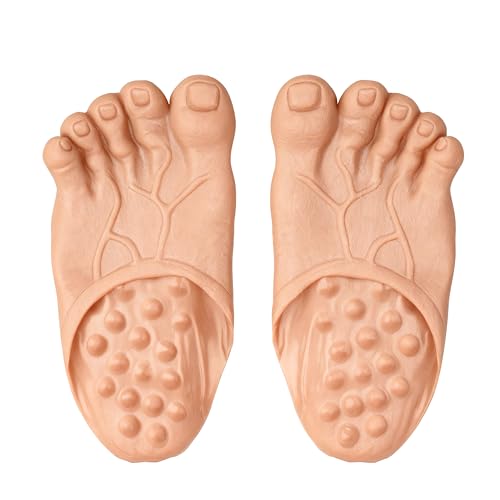 Chambom Funny Feet Slippers - Gag Gifts, Costumes Barefoot Slippers Novelty Plastic Costume Feet Toe...