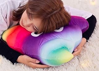 Oreiller émoticônes de 53 x 50 x 12 cm - Coussins émoticône - Coussin rond émoticône