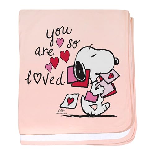 Image of CafePress Snoopy You are So Loved Baby Blanket, Super Soft Newborn Swaddle