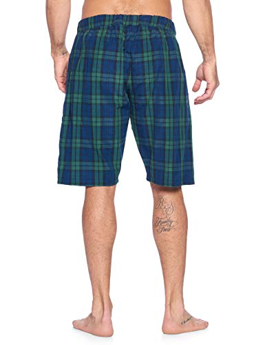 Ashford & Brooks Men’s Sleep Pajama Lounge Boxer Shorts | Woven Plaid PJ Jammies Boxers Bottoms3