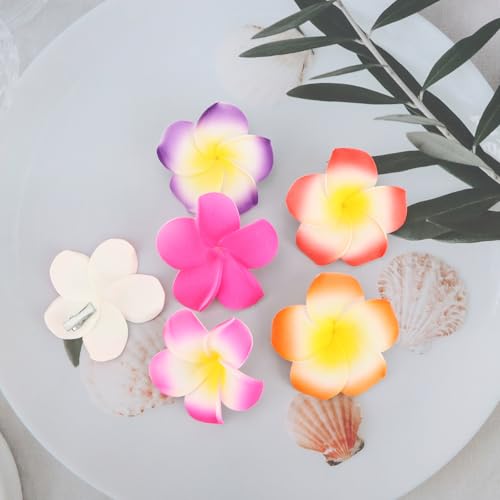 Ondder Hawaiian Flower Hair Clips, set 10 piezas miniatura 6