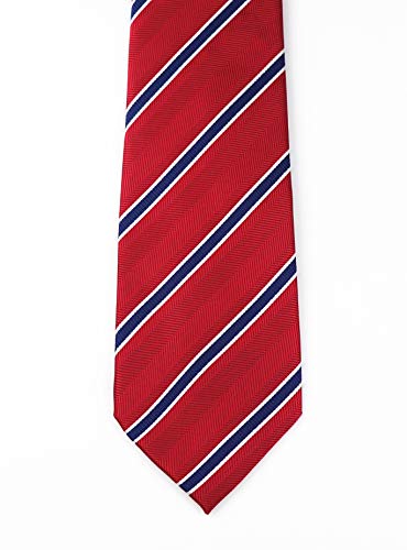 Image of Elfeves Men's Modern Striped Patterned Formal Ties College Daily Woven Neckties