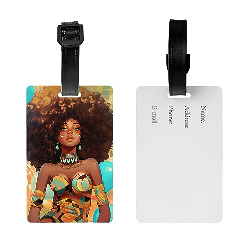 Travel Luggage Cover Suitcase Protector African American Woman Elastic Protective Washable Luggage Cover Anti-Scratch Suitcase Cover For 18-32 Inch -S2