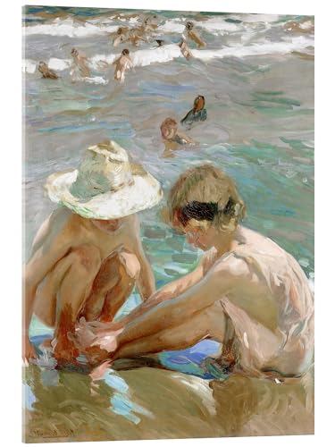 Posterlounge El pie herido Cuadro de metacrilato de Joaquín Sorolla y Bastida 60 x 80 cm Beige Cuadros Decoración para la pared
