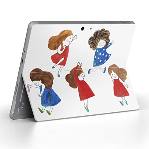 igsticker Surface Go/Surface Go 2 専用スキンシール サーフェス go シール スキン 保護 フィルム ステッカー アクセサリー 015537 こども 女の子