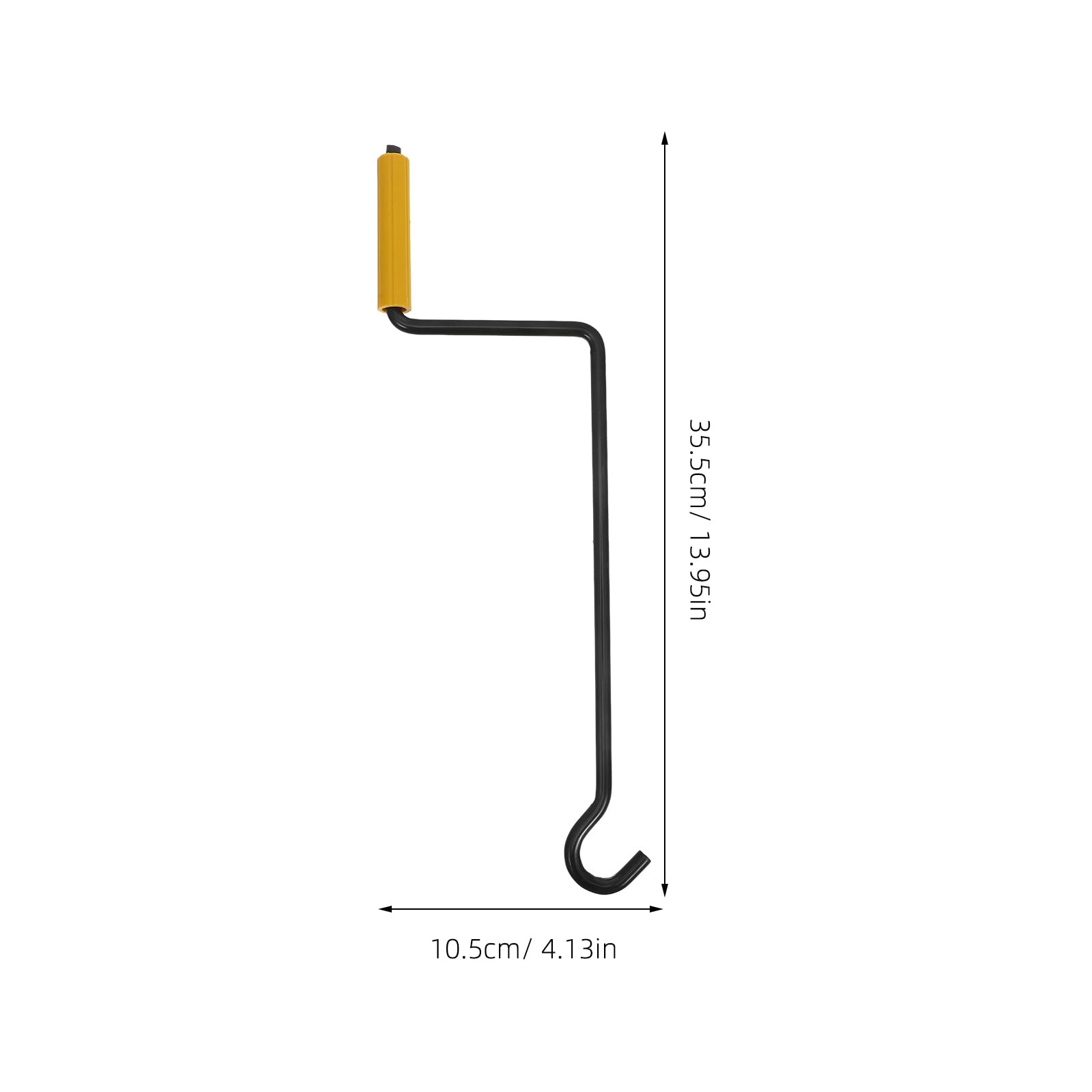 Manovella di ricambio per cric, leva manuale per cambio pneumatici, design monoblocco, nero