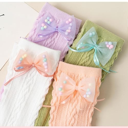 Thigh High Socks, Over the Knee Socks Cotton CablevKnit Kids Girl Spring Stretchy Sock for Girls School Uniform Sock3