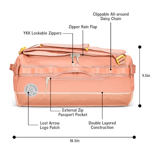 Baboon to the Moon Go-Bag Mini 32L – Detachable Straps, Small Duffle Bag for Travel, Gym Bag for Women, Mens Travel Bag, Duffel Bags for Traveling, Travel Duffel Bags for Women (Sunset Coral)3