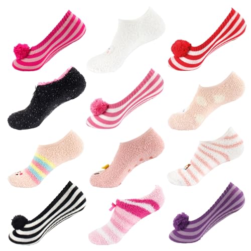Image of BambooMN Women's Super Soft Warm Cozy Fuzzy Socks Assortments