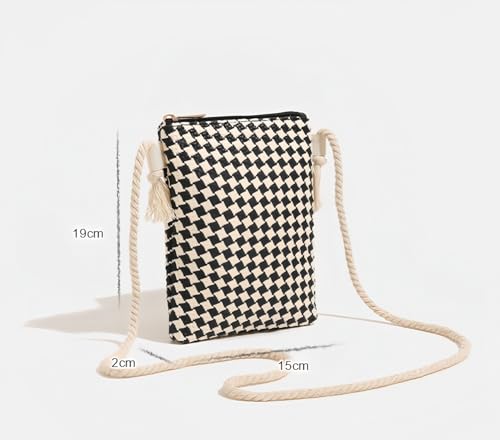 Women's Four Seasons Straw Woven Shoulder Bag Tote Handbag Girl Summer Beach Purse2