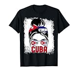 Photo Gallery disordinato capelli donna bun cuba bandiera cool cuban maglietta Photo Gallery disordinato capelli donna bun cuba bandiera cool cuban maglietta