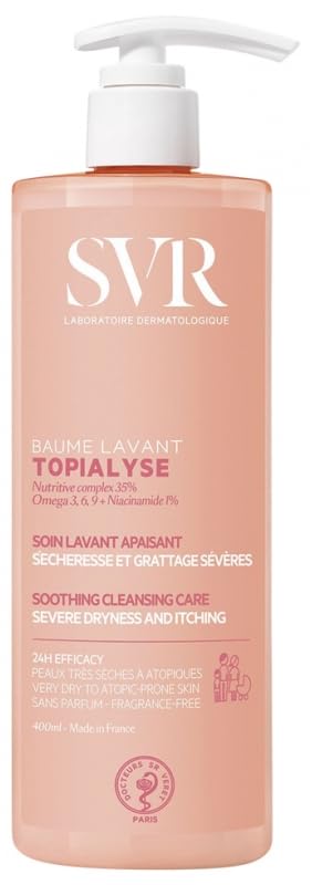 Moisturizing Cleansing Balm 400ml – Gentle Face & Body Wash for Dry Sensitive Skin, Fragrance Free