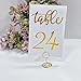30Pcs Table Number Holders,Wire Place Card Holder Table Sign Holder Name Menu Clips,Picture Stands Photo Stands for Wedding Centerpieces Birthday Party(Gold)