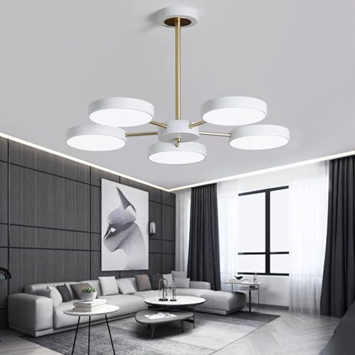Plafonnier LED moderne et dimmable avec intensité réglable pour grand séjour
