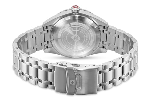 Image of Swiss Military Hanowa SMWGH0003203 - Swiss Made Round Black Watch for Men