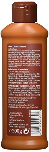 Lindt Schokolade - GLASUR Feinherb | 10 x 200 g | Glasur feinherb für einen feinen Überzug bei Kuchen, Torten, Gebäck oder Eis | GLASUR | Backen | Schokoladengeschenk