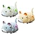 Xoeryoy 3Pcs Cat Mouse Toy, Interactive Self-Moving Cute Electric Cat Toy Mouse with Sound, Fun Wear Resistant Pet Supplies for Home, Indoor