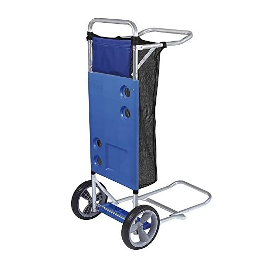 MOR Beach Cart with Extension for Cooler and Cargo Net