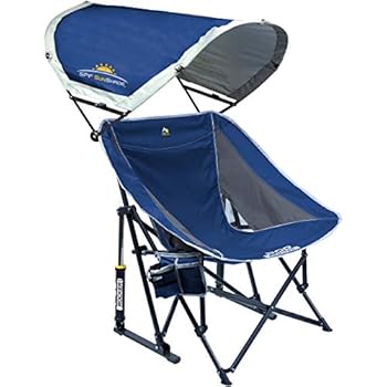 Alternative view of GCI Outdoor Pod Rocker Outdoor Rocking Chair with SunShade Canopy