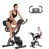 CosHall Bicicleta Estática Plegable, Pantalla LCD