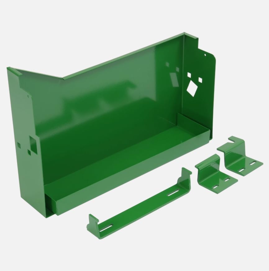 LH+RH Powder Coated Battery Box w/Bracket 4010 4020 4320 4520, Replacement for John DeereOEM